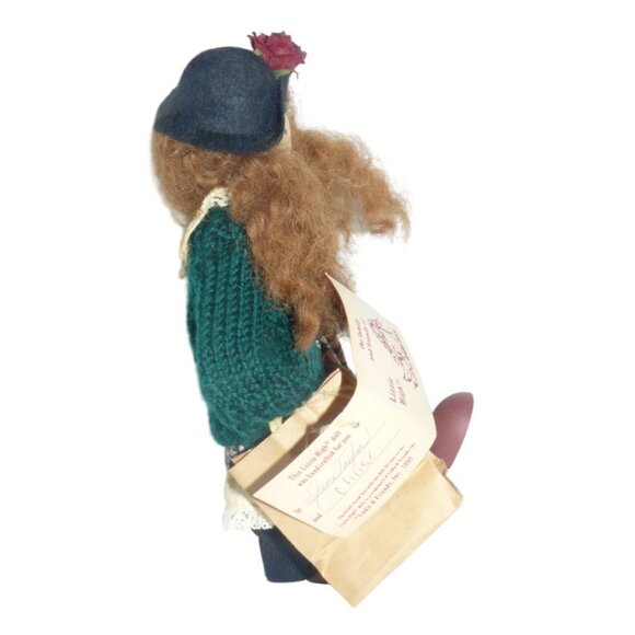 Lizzie High 1992 Cassie Yocum Wooden Folk Doll With Accessories & Tag - Picture 4 of 7